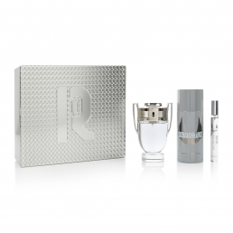 Paco Rabanne Invictus Eau De Toilette 100ml Spray + 150ml Deo + 10ml Set