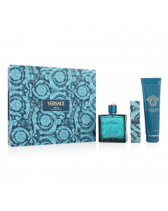 Versace Eros Eau de Parfum 100ml Spray 3 Pieces Set